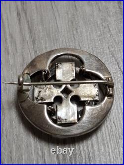 Antique vintage Sterling Silver Scottish Brooch