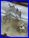 Antler Sterling Silver Vintage Brooch 925 Yellow Citrine Unmarked Scottish