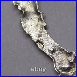 Art Deco Design Scottish Sterling Silver Necklace. 16 Inch Chain. Designer Ej