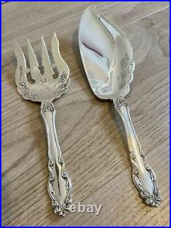 Art Nouveau Scottish Antique Sterling Silver Servers 1904 Edwardian