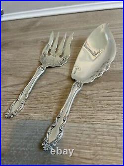 Art Nouveau Scottish Antique Sterling Silver Servers 1904 Edwardian