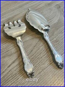 Art Nouveau Scottish Antique Sterling Silver Servers 1904 Edwardian