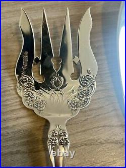 Art Nouveau Scottish Antique Sterling Silver Servers 1904 Edwardian