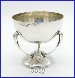Arts & Crafts Scottish Sterling Silver Planished Golf Trophy Antique 1937
