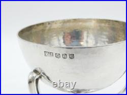 Arts & Crafts Scottish Sterling Silver Planished Golf Trophy Antique 1937
