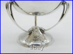 Arts & Crafts Scottish Sterling Silver Planished Golf Trophy Antique 1937