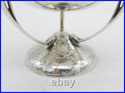 Arts & Crafts Scottish Sterling Silver Planished Golf Trophy Antique 1937