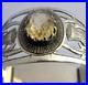 Arts & Crafts Sterling Silver Scottish Thistle Citrine Napkin Ring 1929 Antique