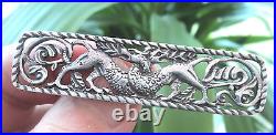 Attractive Scottish Silver Iona Mystical Beast Zoomorphic Brooch h/m 1970
