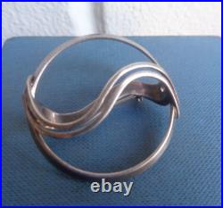 Attractive Scottish Sterling Silver SCARF Brooch Ola Gorie h/m 1989 Edinburgh