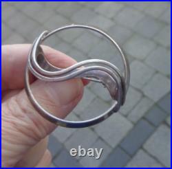 Attractive Scottish Sterling Silver SCARF Brooch Ola Gorie h/m 1989 Edinburgh