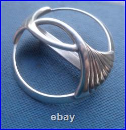 Attractive Scottish Sterling Silver SCARF Brooch Ola Gorie h/m 1990/93 Edinburgh