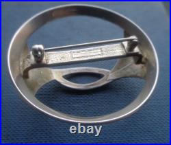 Attractive Scottish Sterling Silver SCARF Brooch Ola Gorie h/m 1990/93 Edinburgh