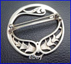 Attractive Scottish Sterling Silver SCARF Brooch Ola Gorie h/m 1991 Edinburgh