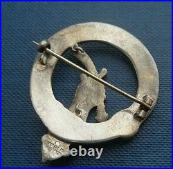 Attractive Sterling Silver Scottish Brooch or Badge c. 1940/50s Clan Ewing