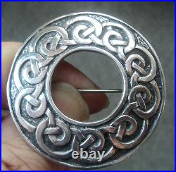 Attractive Stg. Silver Scottish Iona Celtic Brooch John Hart 1961 + 1962 + 1970