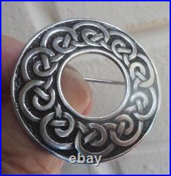 Attractive Stg. Silver Scottish Iona Celtic Brooch John Hart 1961 + 1962 + 1970