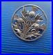 Attractive Stg Silver Scottish Iona THISTLE Brooch h/m 1970 Edinburgh John Hart
