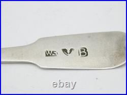 Banff Scottish Georgian Sterling Silver Teaspoon Antique c1825 William Simpson I