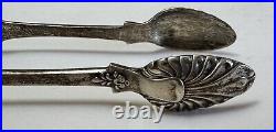 Beautiful Antique 1892 SCOTTISH Solid Sterling Silver GLASGOW Sugar Tongs 55gms