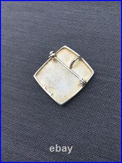 Birthday Silver Jewellery Pendant Brooch Flower Seed Scottish Square Ola Gorie