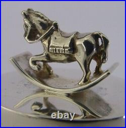 Boxed Mint Scottish Sterling Silver Rocking Horse Box 2004 Links