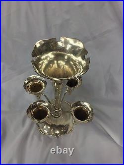 C. 1904 Scottish Sterling Silver Glasgow Flower Bud Vase Epergne