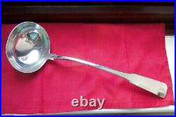 C1791, SCOTTISH PROVINCIAL PERTH SOLID SILVER SOUP/STEW LADLE by ROBERT KEAY I