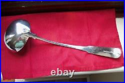 C1791, SCOTTISH PROVINCIAL PERTH SOLID SILVER SOUP/STEW LADLE by ROBERT KEAY I