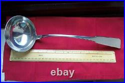 C1791, SCOTTISH PROVINCIAL PERTH SOLID SILVER SOUP/STEW LADLE by ROBERT KEAY I