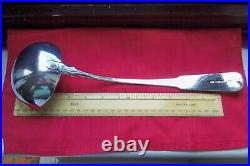 C1791, SCOTTISH PROVINCIAL PERTH SOLID SILVER SOUP/STEW LADLE by ROBERT KEAY I