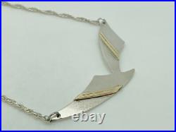CF Studio Studio Crafted Scottish Sterling Silver & Gold Modernist Necklace 17