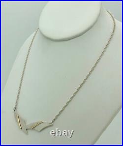 CF Studio Studio Crafted Scottish Sterling Silver & Gold Modernist Necklace 17