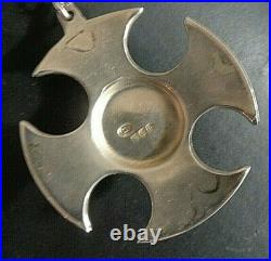 Caithness Glass Silver Pendant Scottish Sterling Celtic Cross 1972 73 74 78 81