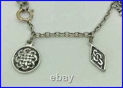 Celtic Art Industries Dawson Bowman Scottish Iona Sterling Silver Charm Bracelet