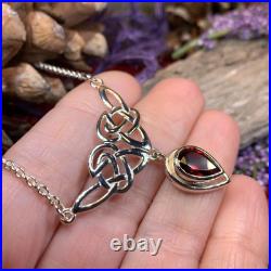 Celtic Knot Necklace Sterling Silver Irish Scottish Ladies Peter Stone 925