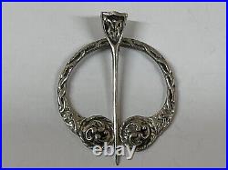 Collection Of 7 Sterling Silver Scottish Penannular/Celtic Vintage Brooch's