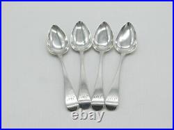 Dumfries Scottish Provincial Georgian Sterling Silver Teaspoons 1820 Antique