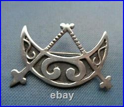 EARLY Scottish Sterling Silver Orkney Brooch Ola Gorie h/m 1970 & 79 Edinburgh