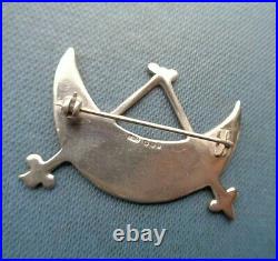 EARLY Scottish Sterling Silver Orkney Brooch Ola Gorie h/m 1970 & 79 Edinburgh