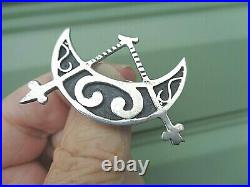 EARLY Scottish Sterling Silver Orkney Brooch Ola Gorie h/m 1970 & 79 Edinburgh