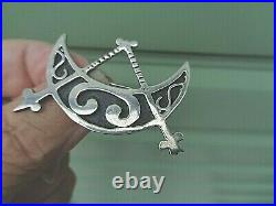 EARLY Scottish Sterling Silver Orkney Brooch Ola Gorie h/m 1970 & 79 Edinburgh