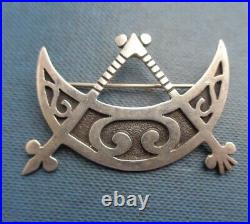 EARLY Scottish Sterling Silver Orkney Brooch Ola Gorie h/m 1970 & 79 Edinburgh