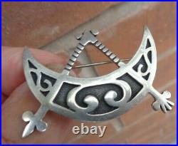 EARLY Scottish Sterling Silver Orkney Brooch Ola Gorie h/m 1970 & 79 Edinburgh