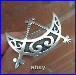 EARLY Scottish Sterling Silver Orkney Brooch Ola Gorie h/m 1970 & 79 Edinburgh