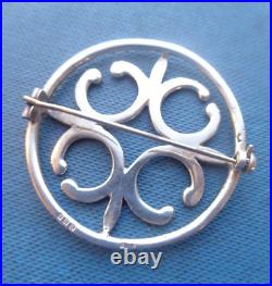 EARLY Scottish Stg. Silver St. Magnus Cross Brooch h/m 1970 Ola Gorie Orkney