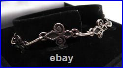 Early Vintage Ortak Malcolm Gray Scottish Sterling Silver Skara Brae Bracelet