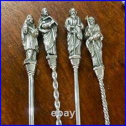 Exceptional set of 12 Scottish Sterling Silver Apostle spoons, Edinburgh1873