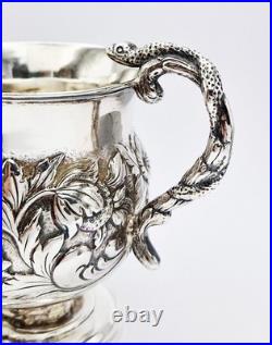 FINE SCOTTISH GEORGE IV STERLING SILVER CHRISTENING MUG Edinburgh 1826