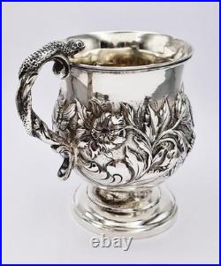 FINE SCOTTISH GEORGE IV STERLING SILVER CHRISTENING MUG Edinburgh 1826